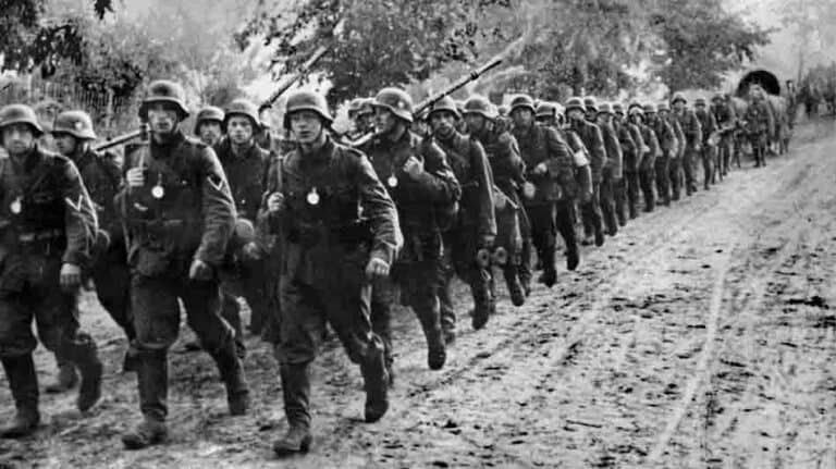 The German army marches into Poland, September 1939.